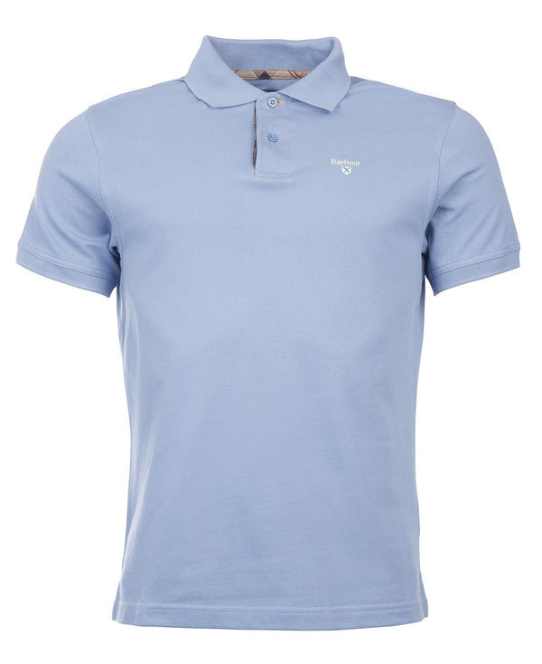 Barbour Tartan Pique Polo Shirt - Blue