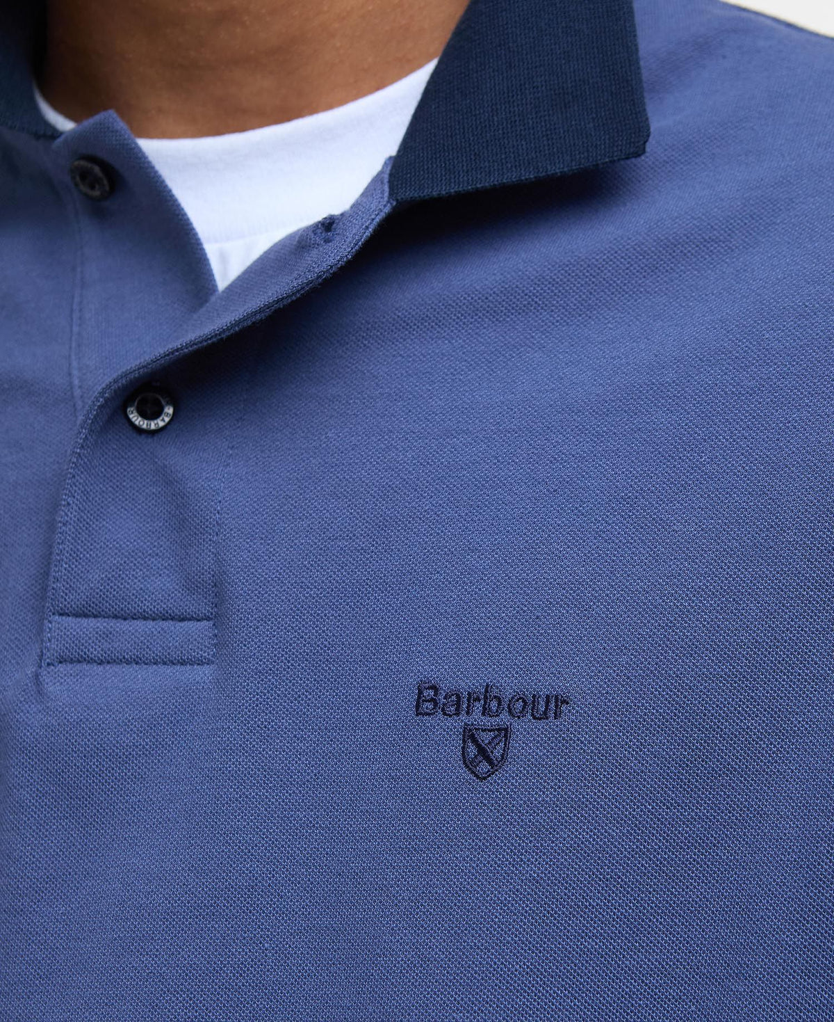 Barbour Lynmouth Tipped Polo Shirt - Blue