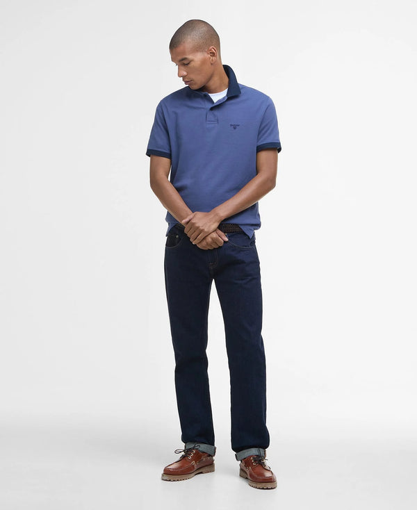 Barbour Lynmouth Tipped Polo Shirt - Blue