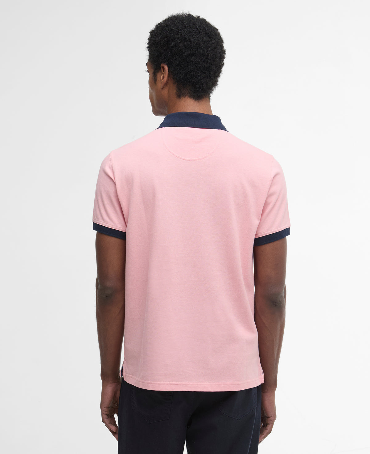 Barbour Lynmouth Tipped Tailored Fit Polo Shirt - Mineral Pink