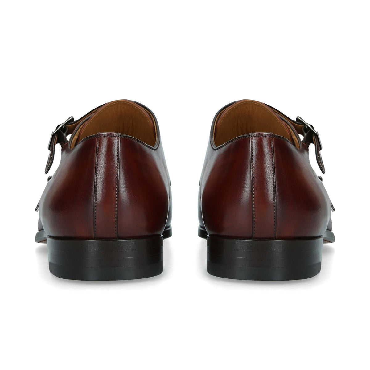 Magnanni Garrett Monk Strap Leather Shoe - Cognac