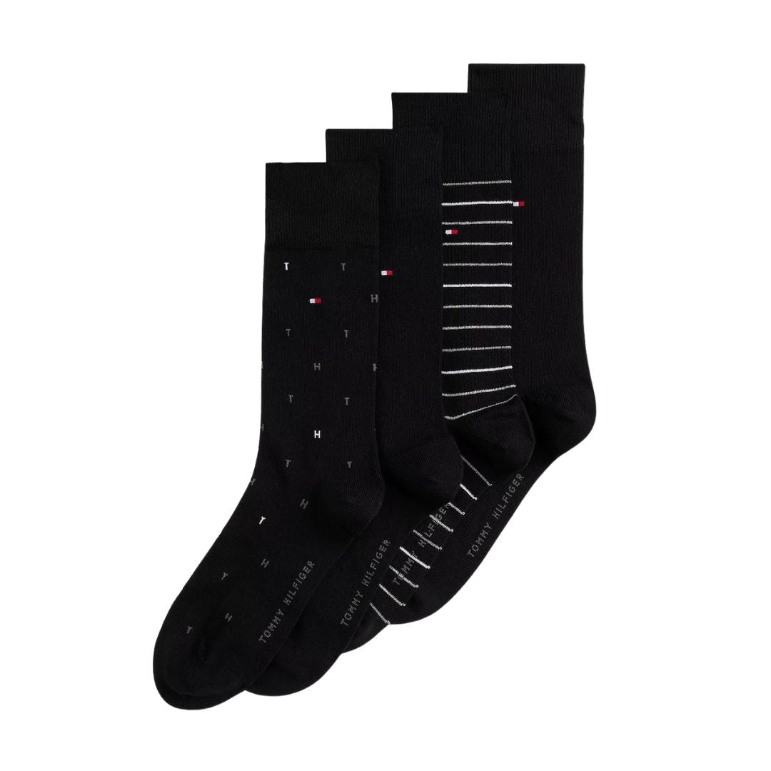 Tommy Hilfiger 4PK Giftbox Tin Socks - Black