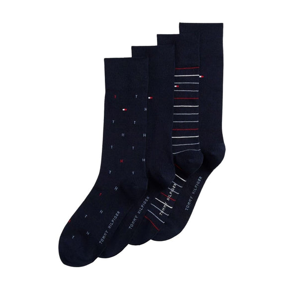 Tommy Hilfiger 4PK Giftbox Tin Socks - Navy
