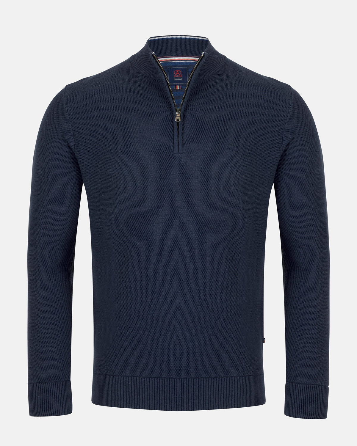Andre Madrid 1/4 Zip Knit - Navy