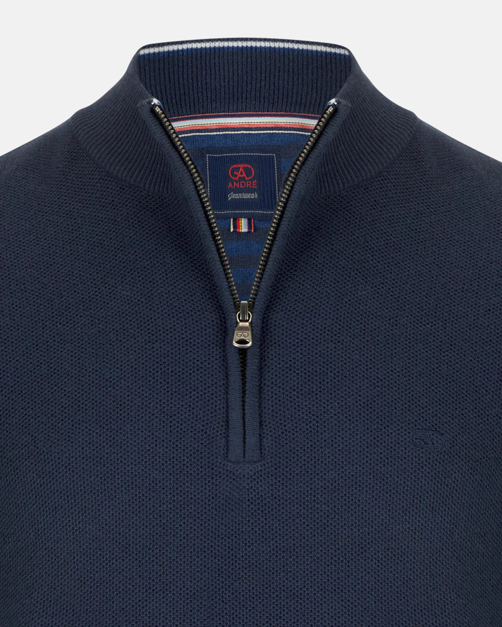 Andre Madrid Zip Knit - Navy