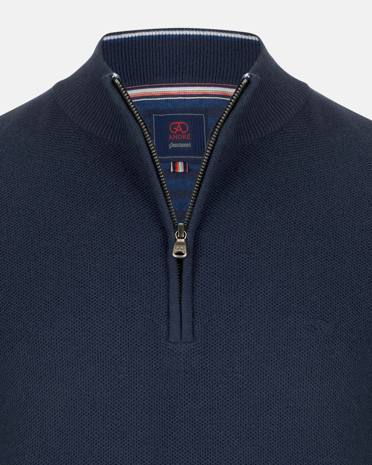 Andre Madrid 1/4 Zip Knit - Navy