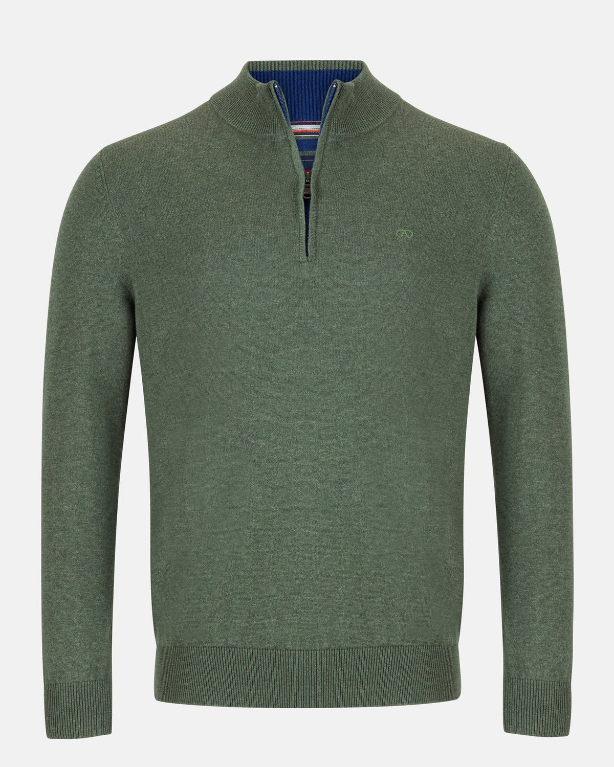 Andre Tory 1/4 Zip Knit - Olive