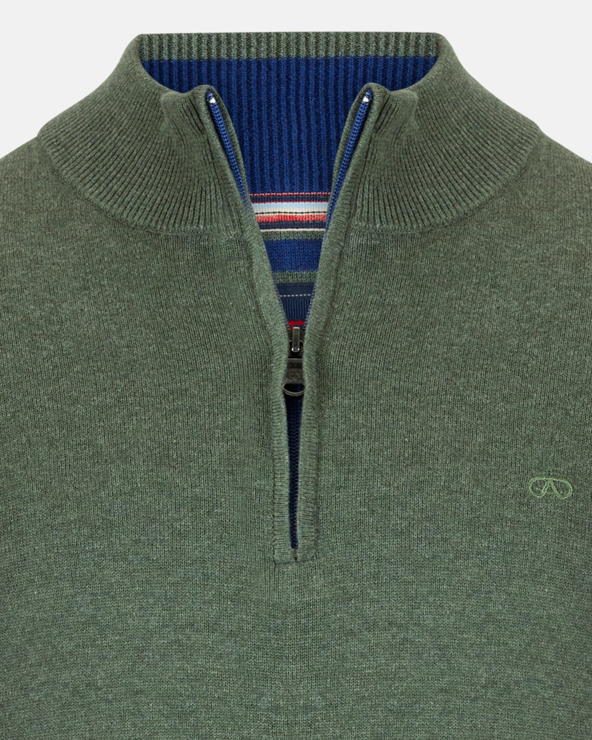 Andre Tory 1/4 Zip Knit - Olive