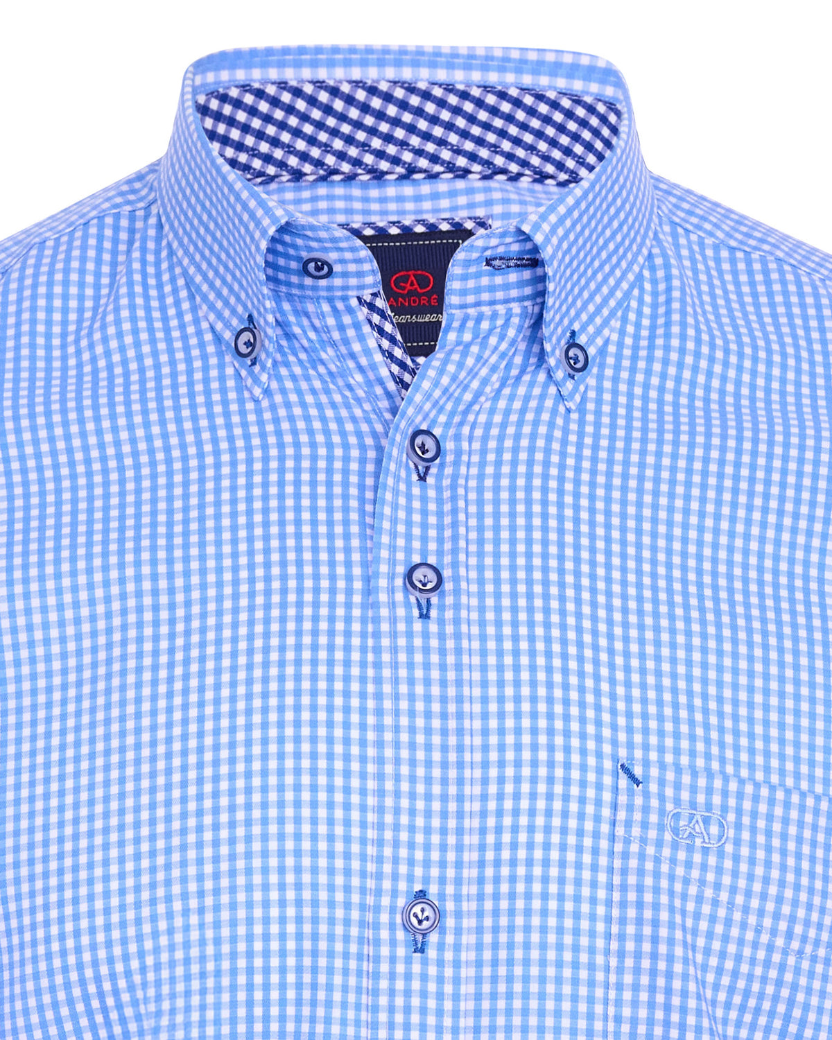 Andre Foyle Short Sleeve Casual Shirt - Blue