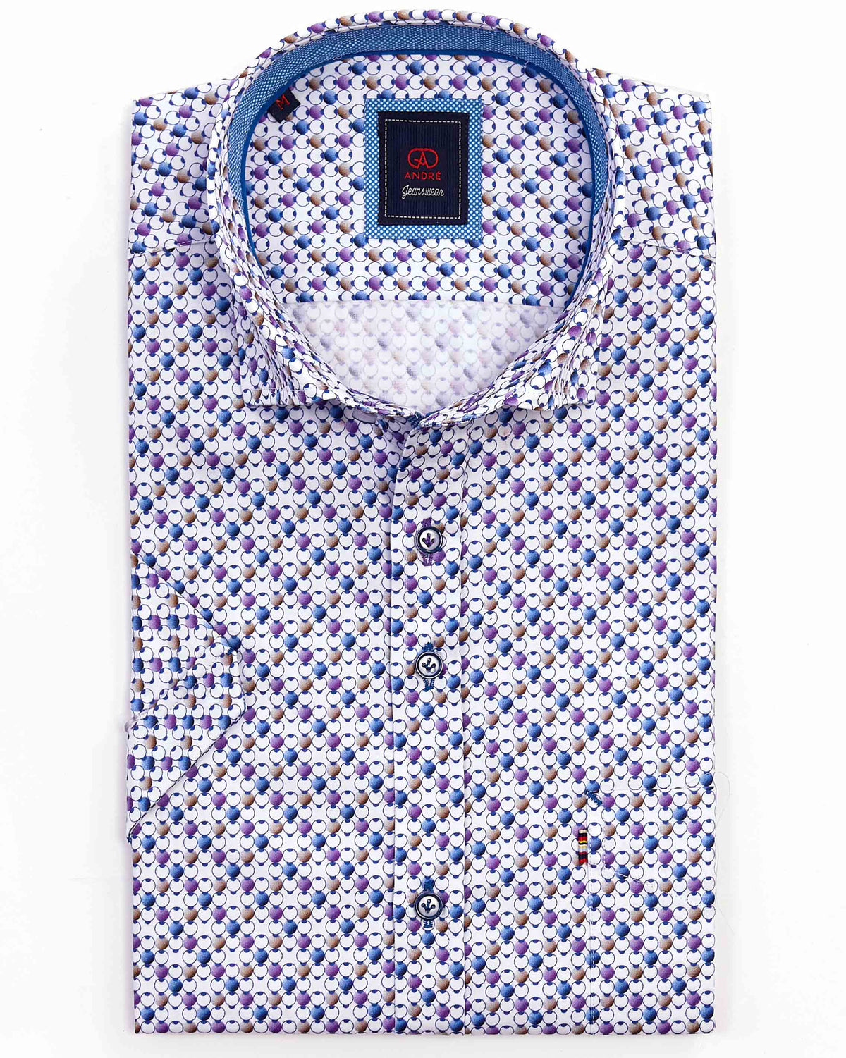 Andre 'Mainz' Short Sleeved Shirt - Rose