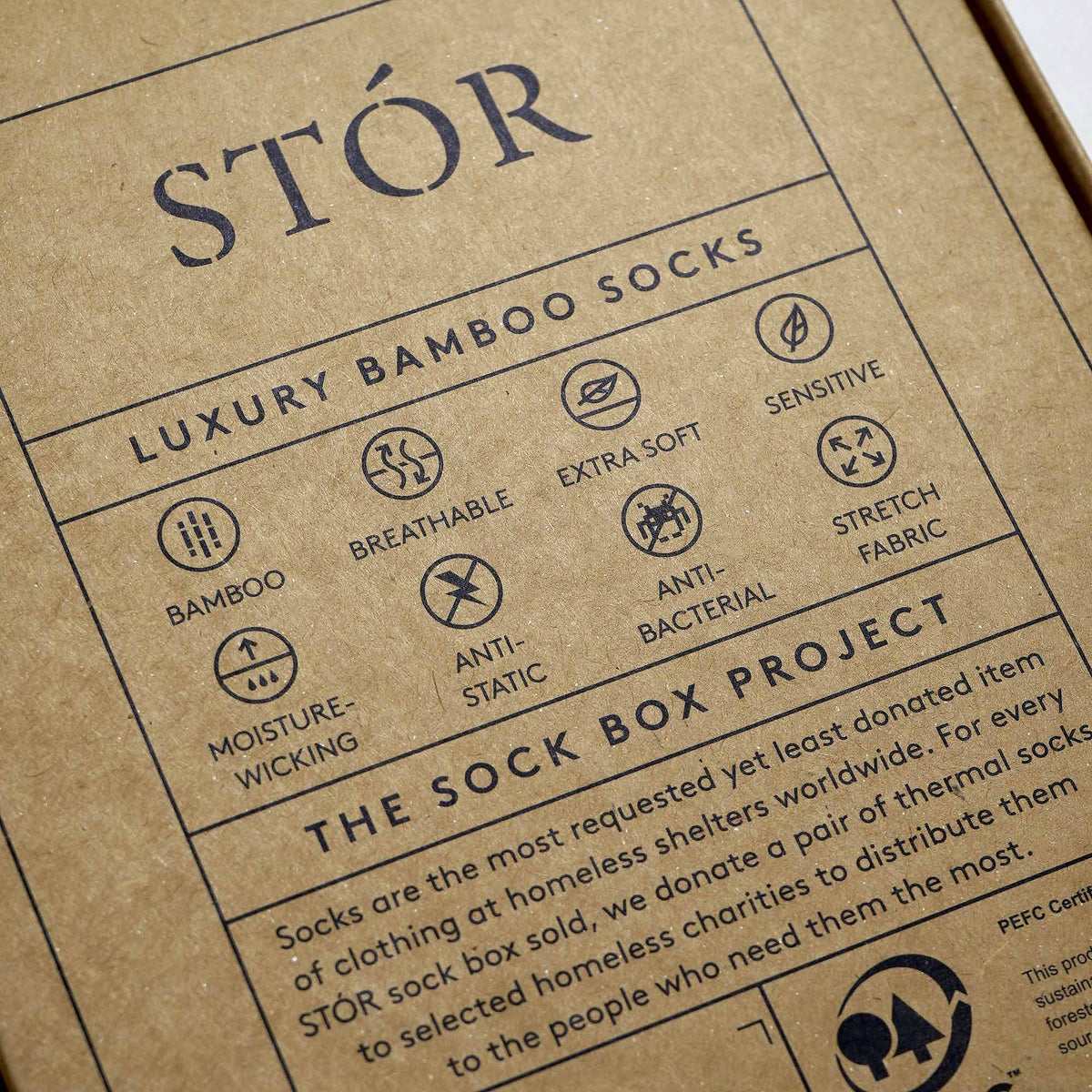 Stór Sock Box Project - Grey