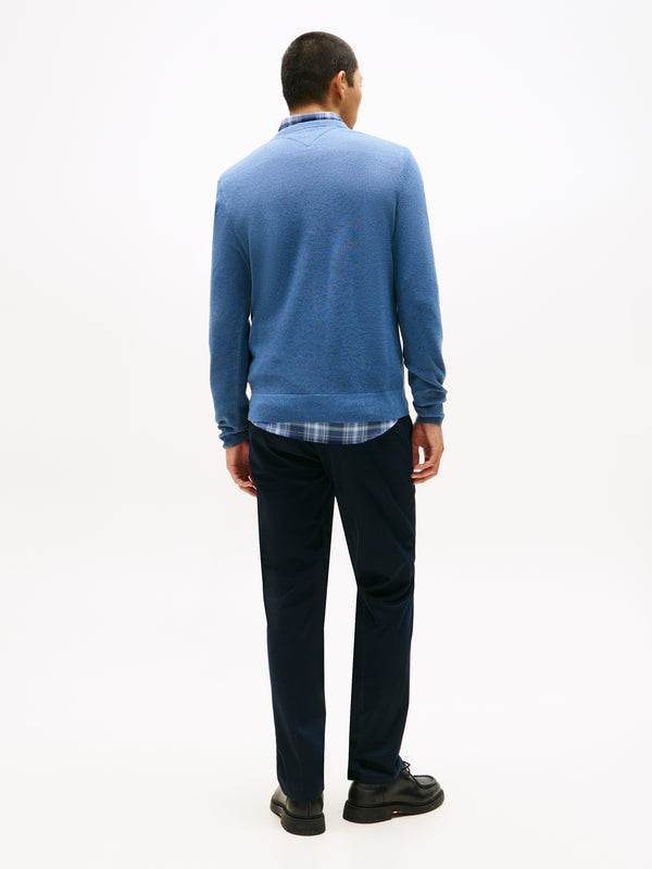 Tommy Hilfiger Essential Structure Crew Sweater - Blue