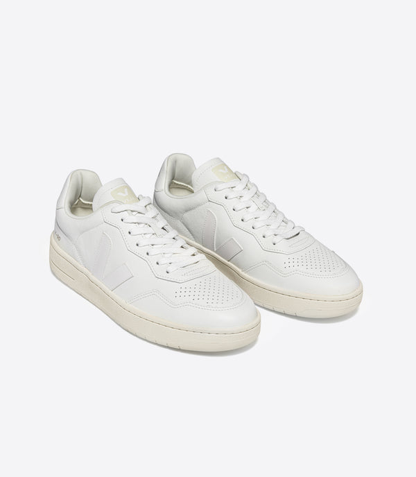 Veja V-90 O.T. Leather Extra White - White (MAN)