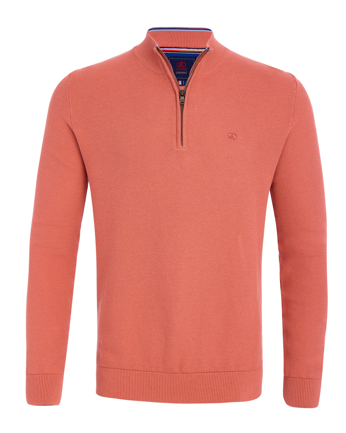 Andre Venice Zip Neck Knit - Mango