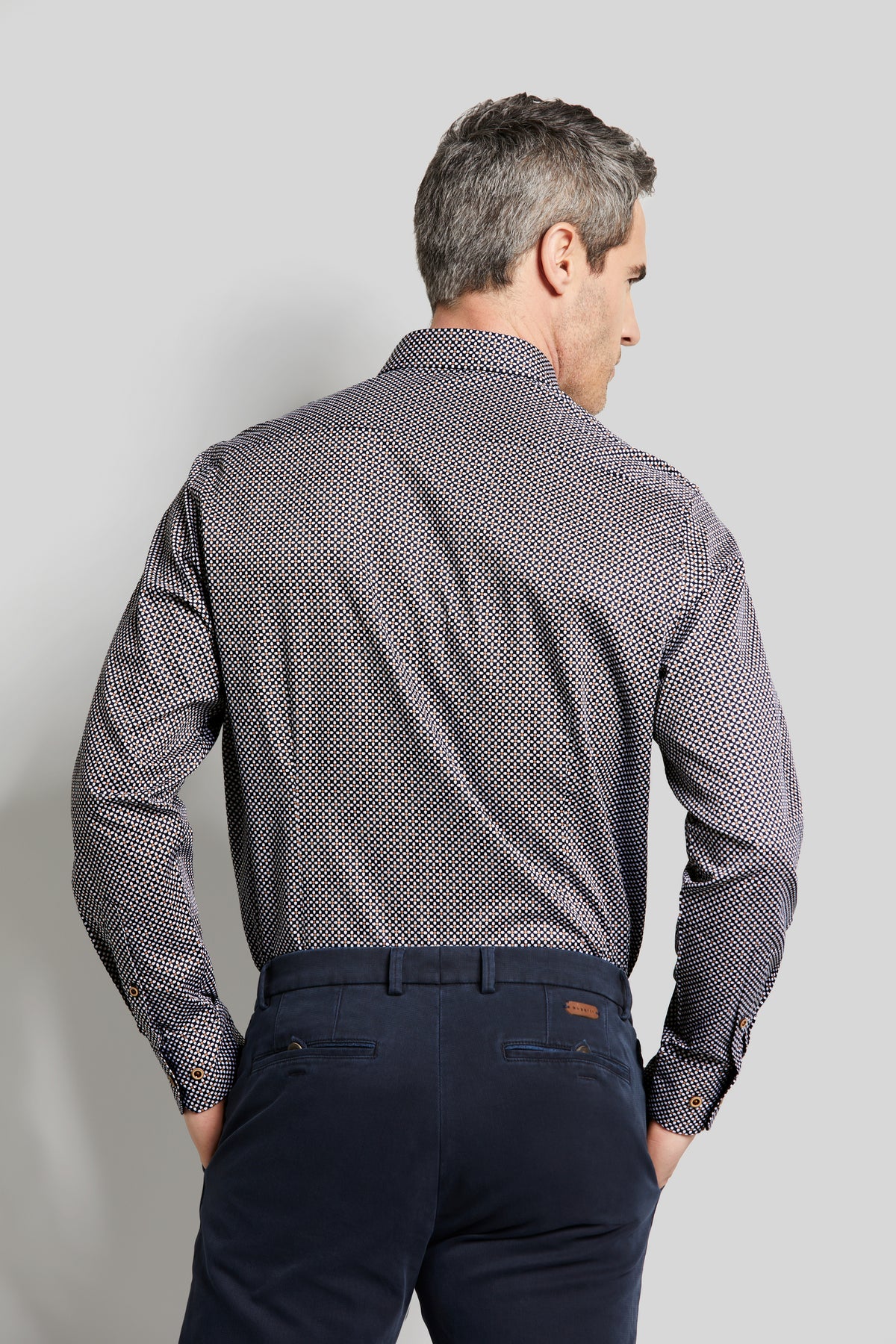 Bugatti Check Casual Shirt - Navy