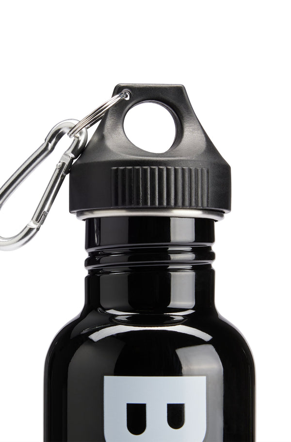 Boss Signature-Stripe Stainless-Steel Water Bottle - Black