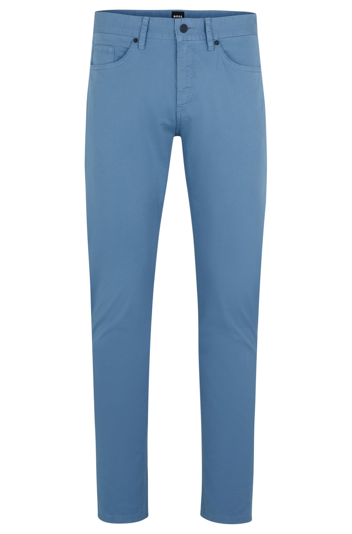 Boss Lightweight Satin Stretch Denim Slim-fit Jeans - Blue