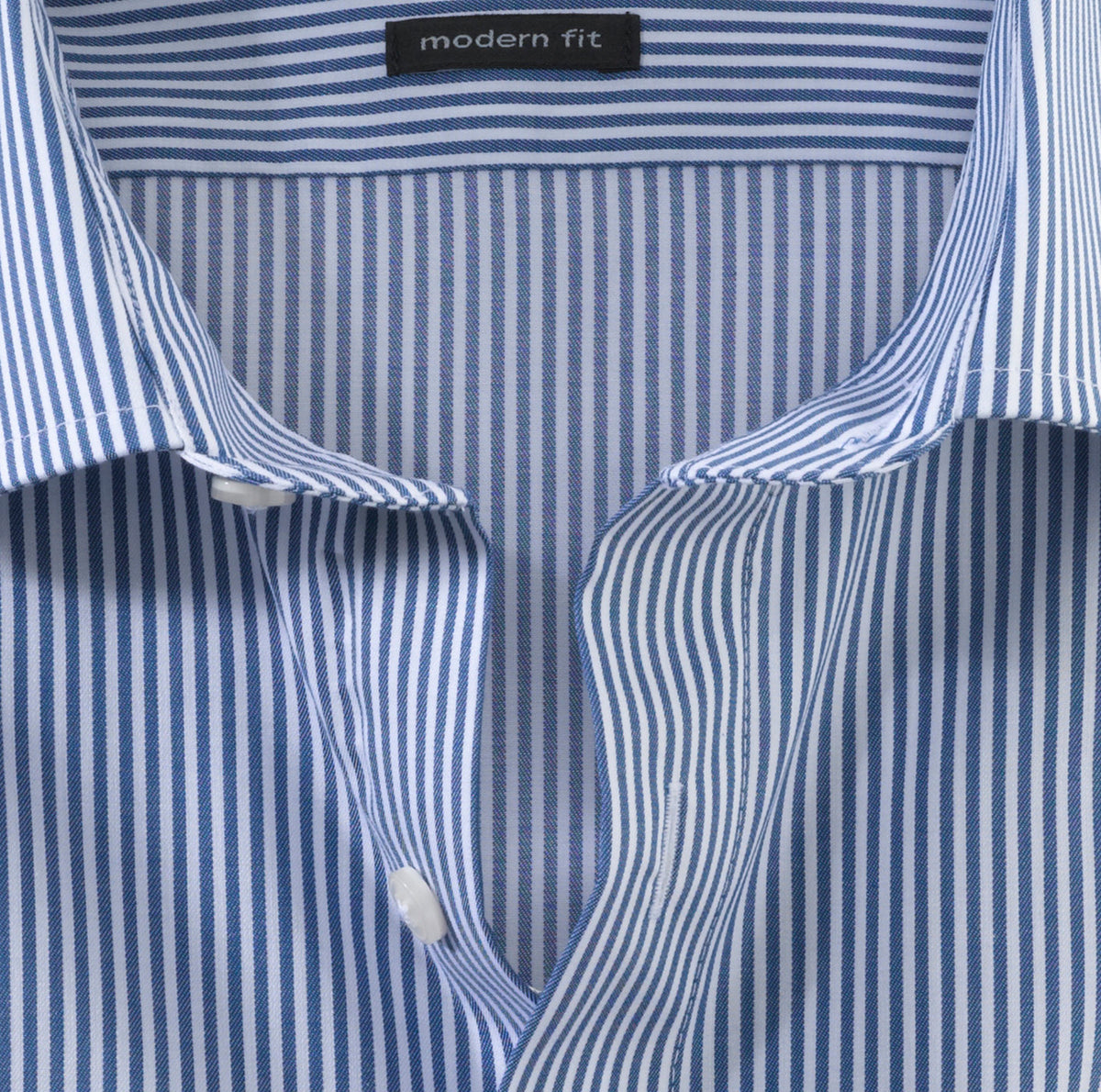 Olymp Modern Fit Blue Stripe Formal Shirt