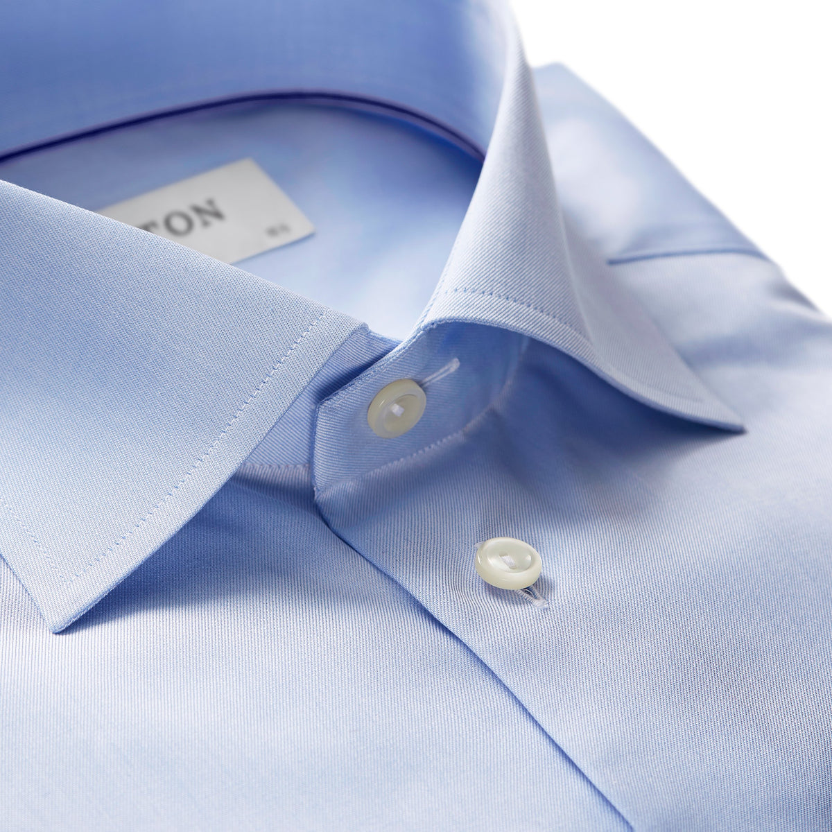 Eton Slim Fit Signature Slim Fit Twill Shirt - Blue