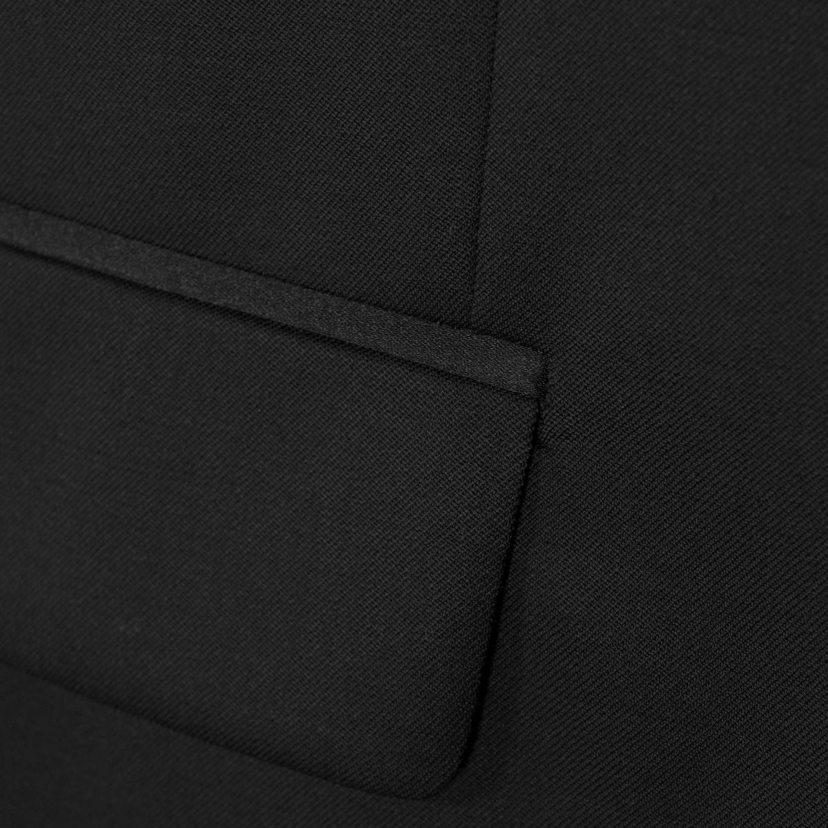 Boss Slim-Fit Virgin-Wool Tuxedo Jacket - Black