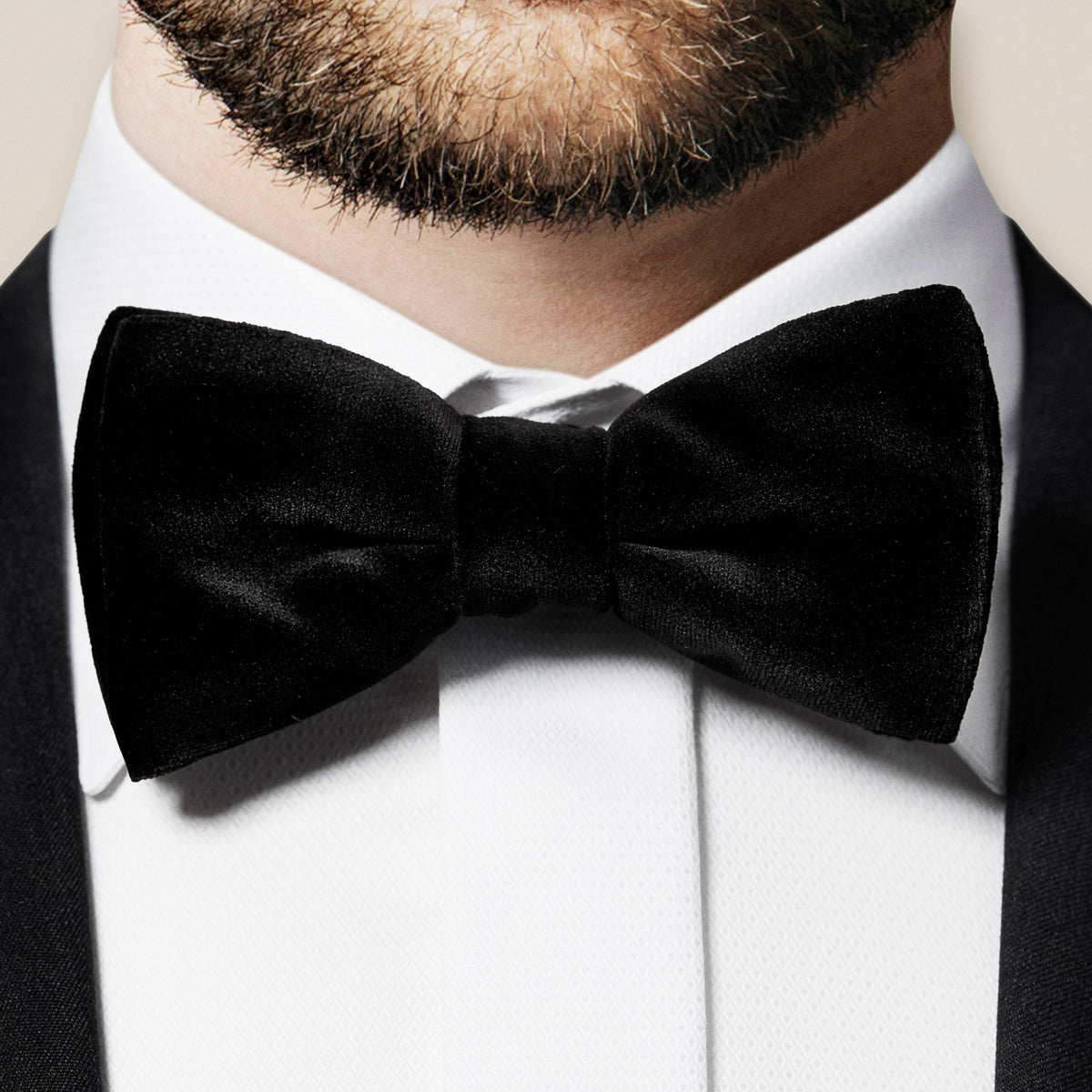 Eton Ready Tied Velvet Bow Tie –  Black
