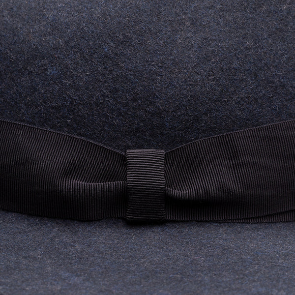 Eton 100% Wool Fedora Hat - Navy