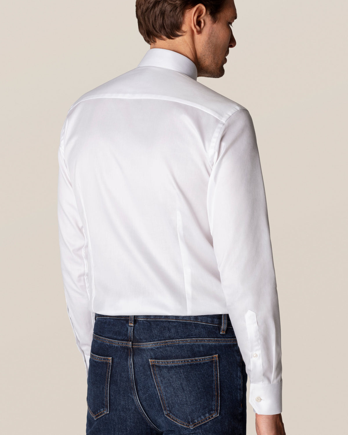 Eton Contemporary Fit Signature Twill Shirt - White
