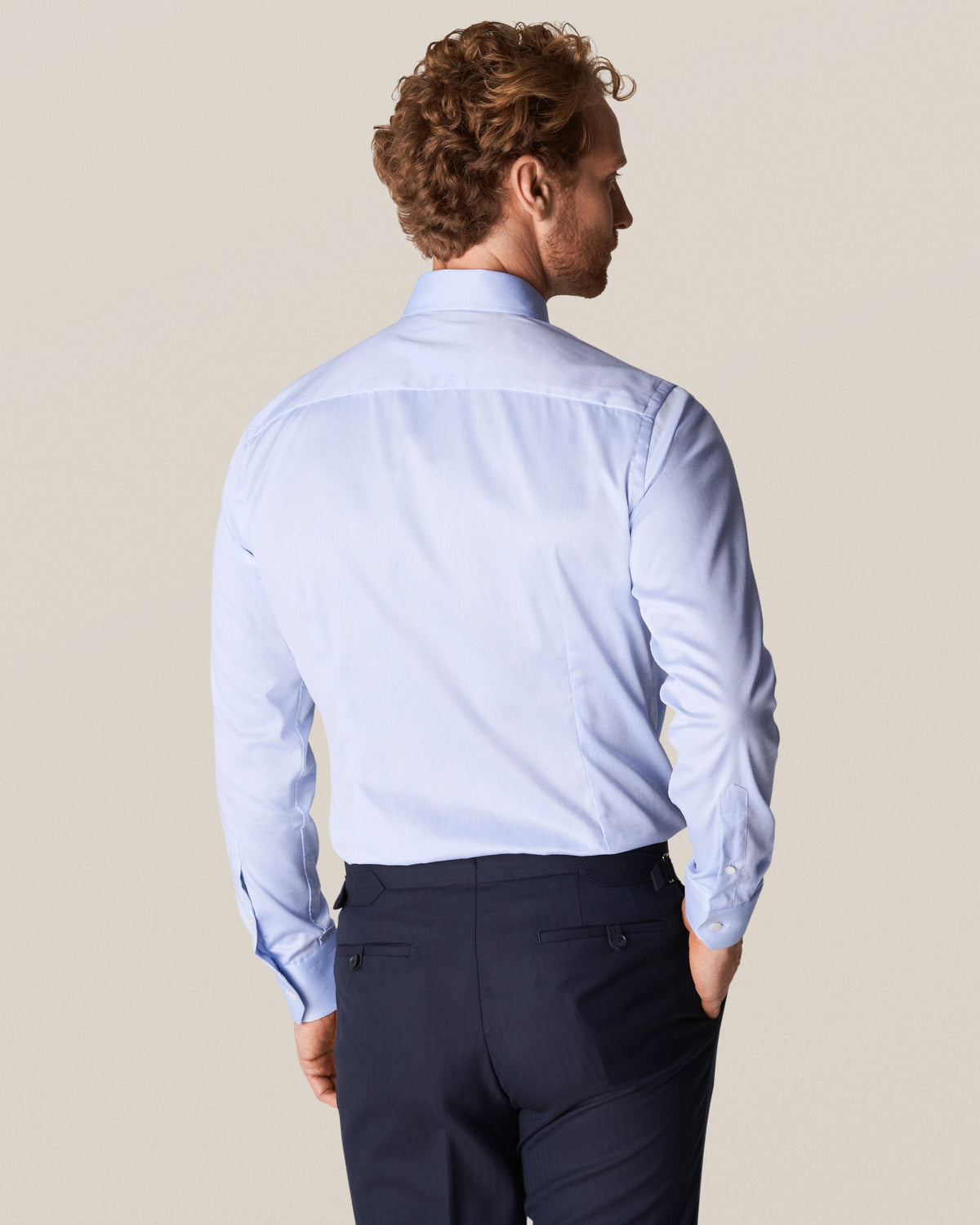 Eton Slim Fit Signature Slim Fit Twill Shirt - Blue