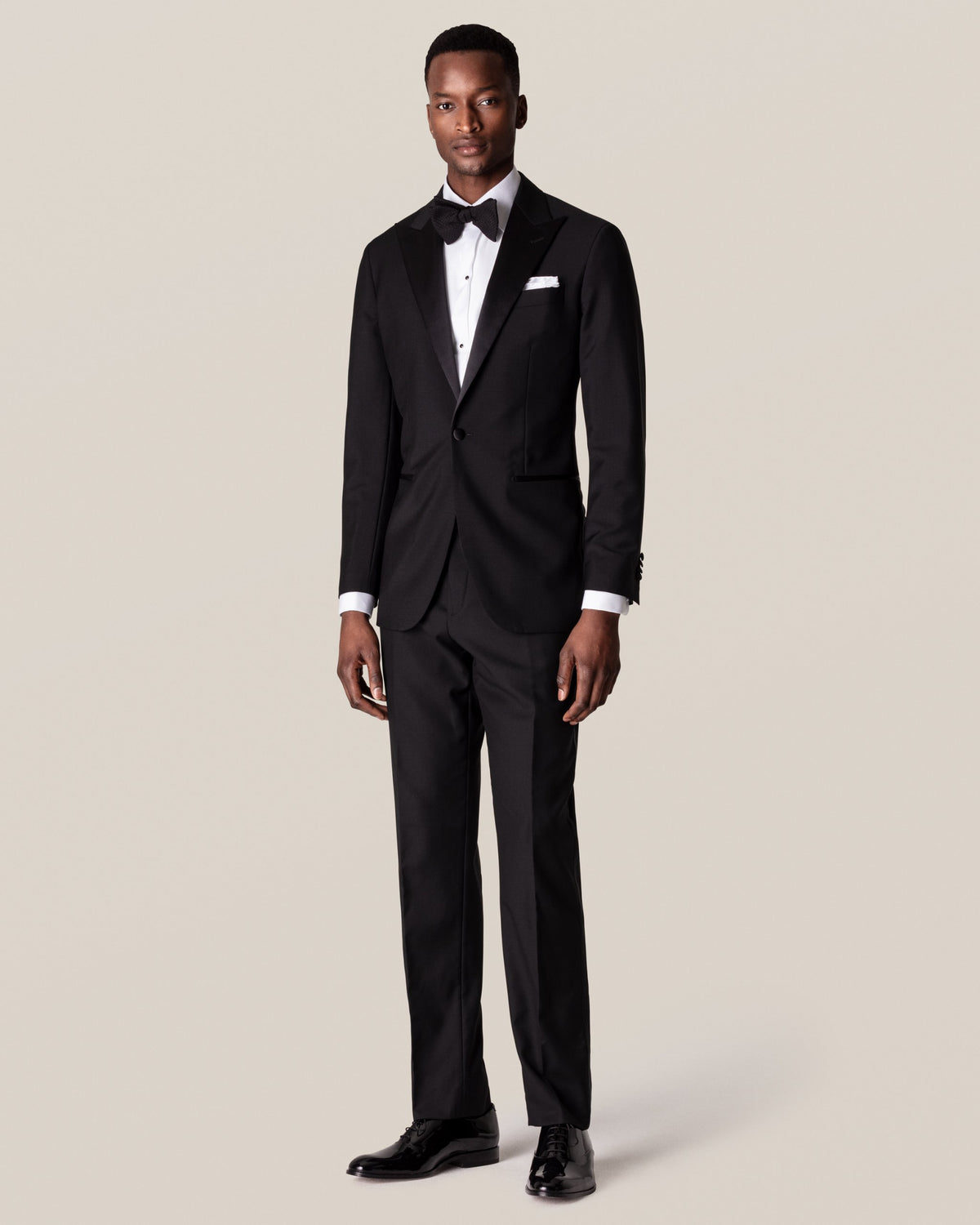 Eton Piqué Slim Fit Tuxedo Shirt - White