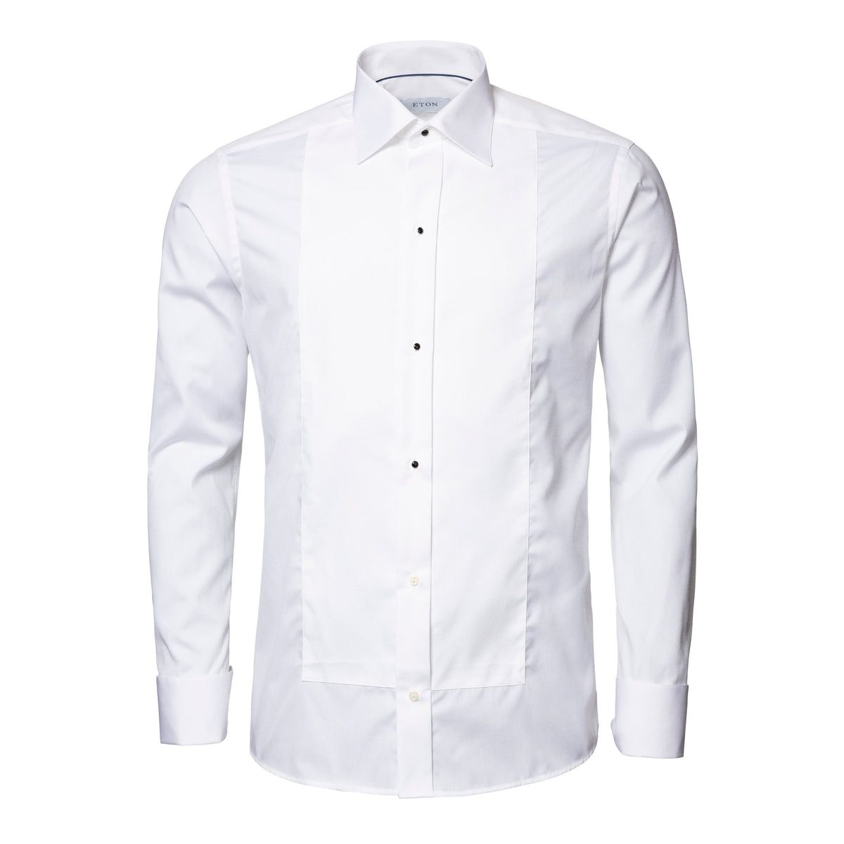 Eton Piqué Slim Fit Tuxedo Shirt - White