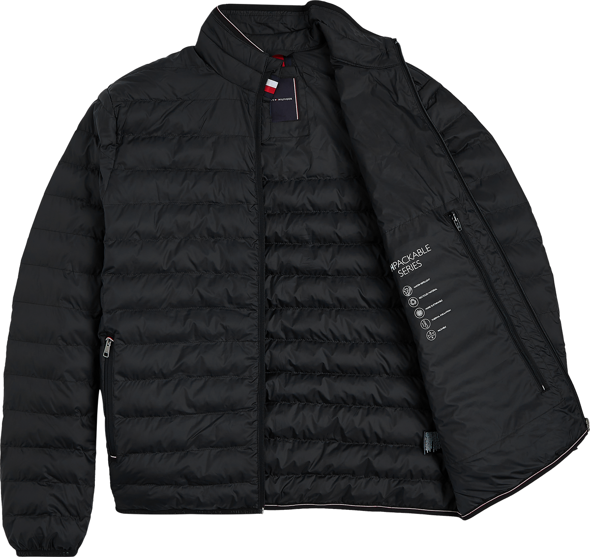 Tommy Hilfiger Core Packable Padded Jacket - Black (Recycled)