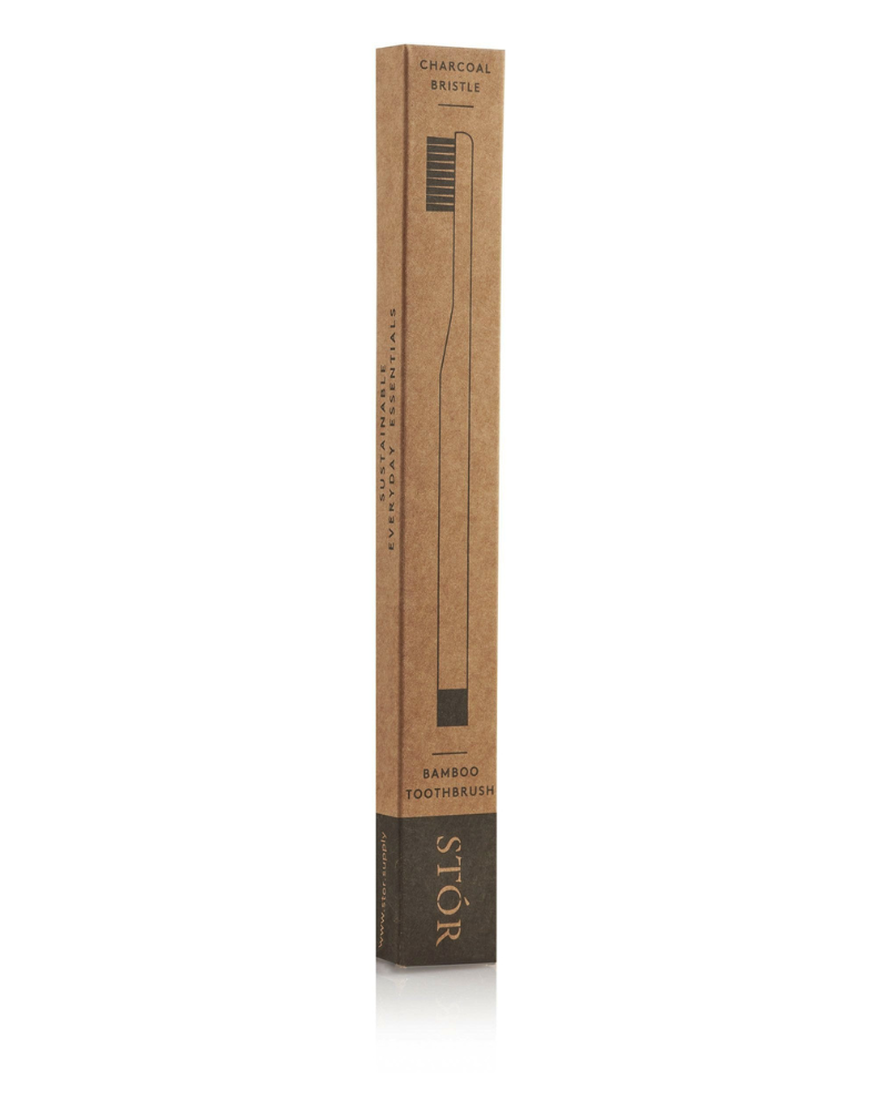 STÓR Charcoal Bristle Bamboo Toothbrush